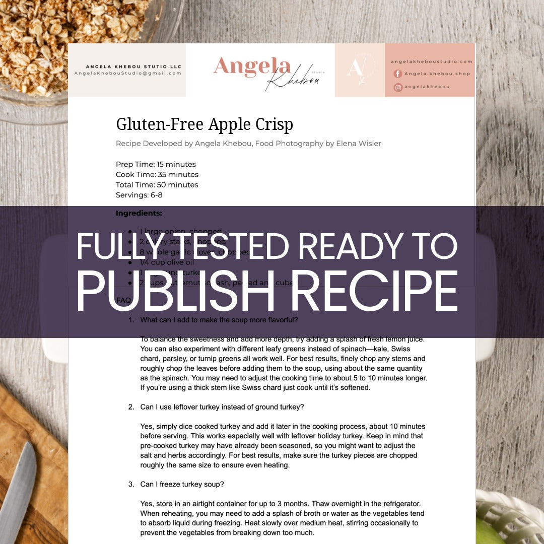 GLUTEN-FREE APPLE CRISP RAMEKIN RECIPE SEMI-EXCLUSIVE BUNDLE (Set 1 of 3)