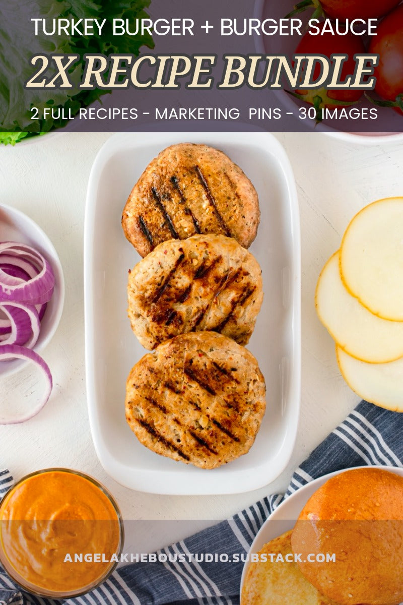 TURKEY BURGER & BURGER SAUCE SEMI-EXCLUSIVE SET 1